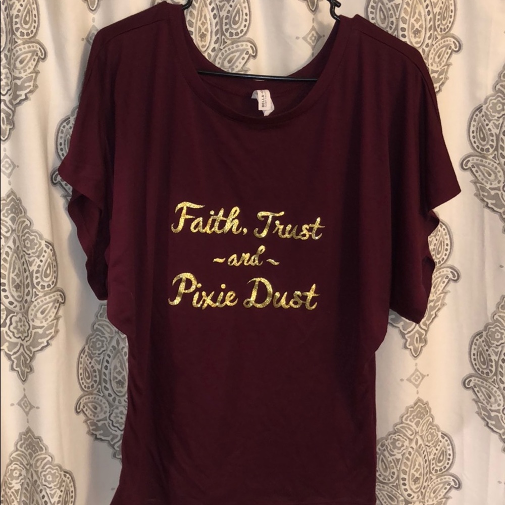 Bella + Canvas Faith, Trust & Pixie Dust Flowy Tee